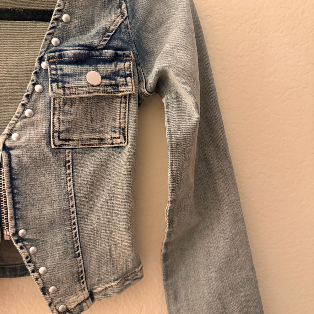 Outcast RANDI LONG SLEEVE TOP DENIM XXS - Picture 9 of 11